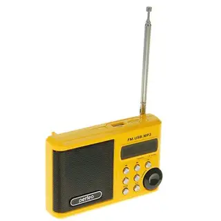 Радиоприемник Perfeo Ranger, УКВ+FM, MP3, USB, желтый