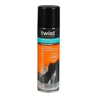 Краска для замши Twist коричнев аэрозоль, 250 мл