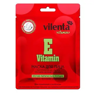 Маска для лица Vilenta Vitamin «Е» против мимических морщин, 28 мл