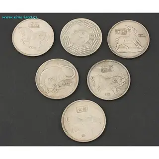 монеты знаки зодиака (набор 6 шт) (бокс 100 наборов)