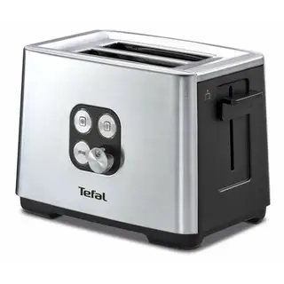 Тостер Tefal TT420D30, 900 Вт, 7 режимов прожарки, 2 тоста, разморозка, cеребристый