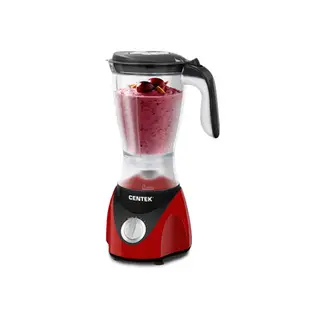 Блендер Centek CT-1323, стационарный, 520 Вт, 1.5 л, 2 скорости, импульс, красный