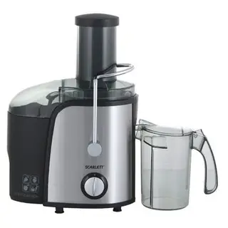 Соковыжималка Scarlett SC-JE50S17, 1000 Вт, 1 л, 2 скорости, серебристая