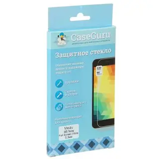 Защитное стекло CaseGuru для Meizu M5 Note Full Screen White, 0,3 мм, белое