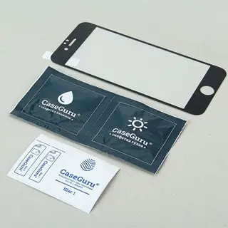 Защитное стекло CaseGuru для iPhone 6,6S Full Screen Black, 0.3 мм, черное