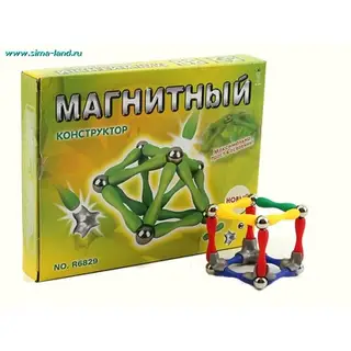 Конструктор магнитный, 72 детали