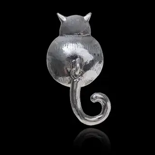 Значок «Котя Мотя», цвет чернёное серебро