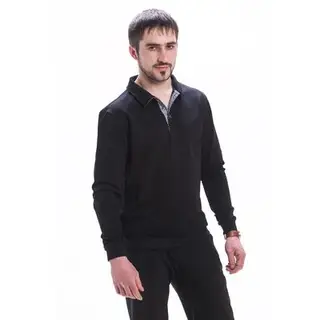 Джемпер мужской М-756-05 цвет чёрный, р-р 56