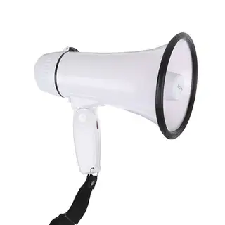 Мегафон ручной TerraSound MG-204, 10 Вт, сирена, 2 режима