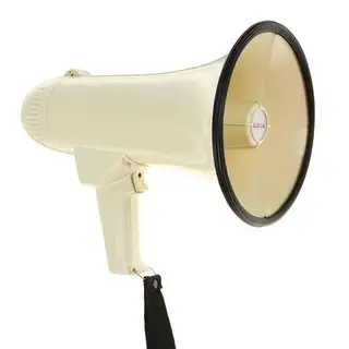 Мегафон ручной TerraSound MG-226, 15 Вт, сирена, питание от батареек, 2 режима