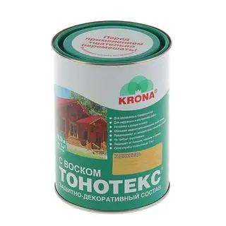 Состав защитно-декоративный для древесины Тонотекс Krona, калужница, 0,9 л