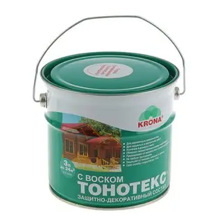 Состав защитно-декоративный для древесины Тонотекс Krona, рябина, 3 л