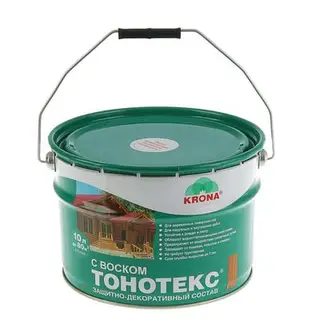 Состав защитно-декоративный для древесины Тонотекс Krona, орех, 10 л