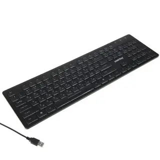 Клавиатура Smartbuy ONE 305, проводная, мембранная, подсветка, 104 клавиши, USB, чёрная