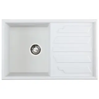 Мойка кухонная Granula 8002, 790х500 мм, оборачиваемая, цвет арктик