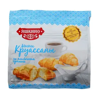 Мини-круассаны "Яшкино", со сливочным кремом, 180 г