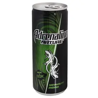 Энергетический напиток Adrenaline Nature газированный, жестяная банка, 0,25 л