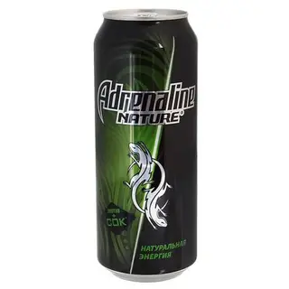 Энергетический напиток Adrenaline Nature газированный, жестяная банка, 0,5 л