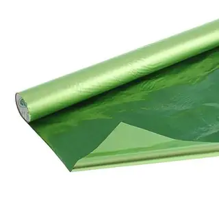 Полисилк металлизированный, салатовый, 0,5 х 10 м