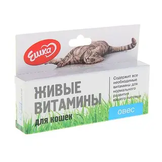 Живые витамины «Ешка» Овёс для кошек, 20 г