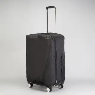 Чехол для чемодана 24", расширение по периметру, цвет чёрный