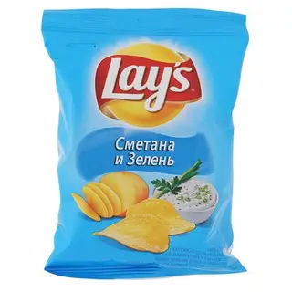 Чипсы Lay`s, сметана и зелень, 35 г