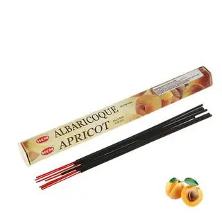 Благовония HEM "Apricot. Абрикос", 20 палочек в упаковке, шестигранник