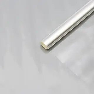 Плёнка для цветов и флористики, прозрачная 0.9×6.2 м, 200 г, 40 мкм
