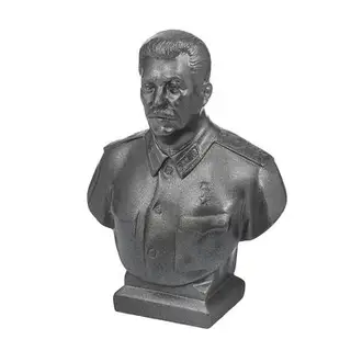 Бюст Сталин бол. серый металлик 16см