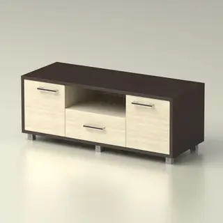 Тумба ТВ, 1100х360х448, Венге/Дуб млечный