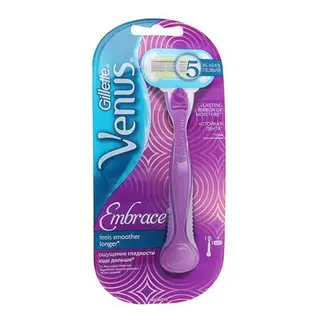 Бритвенный станок Gillette Venus Embrace + 1 сменная кассета, 3 лезвия