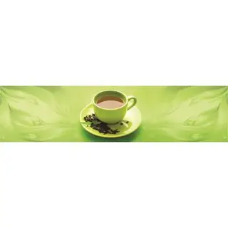 Кухонный фартук "Зеленый чай" 2440х600х3 мм