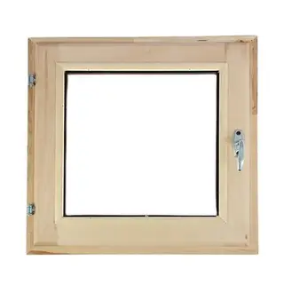 Окно, 50×50см, однокамерный стеклопакет, из липы