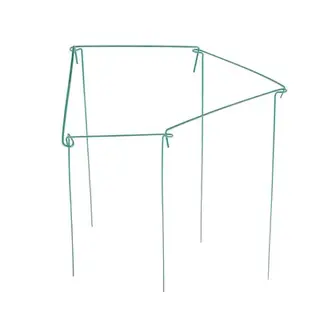 Кустодержатель, h = 100 см, ножка d = 2 см, металл, набор 5 шт., зелёный