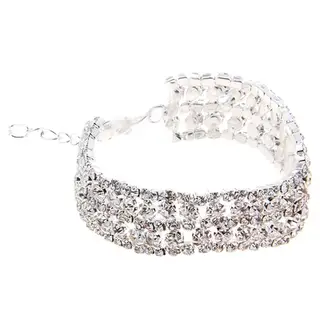 Браслет «Королевский вечер» волна, цвет серебро