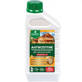 Антисептик для наружных работ Prosept Exterior, концентрат, 1 л