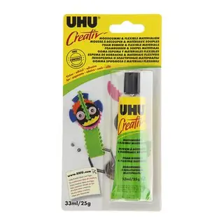Клей для творчества UHU Creativ для пенорезины 33 мл, блистер