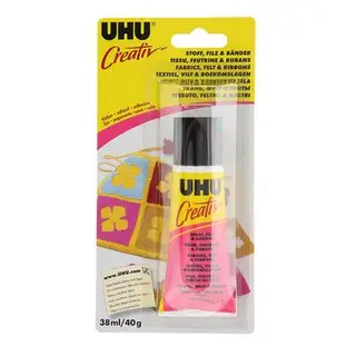 Клей для творчества UHU Creativ для ткани, фетра и ленты 38 мл, блистер