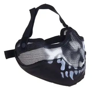 Маска для страйкбола KINGRIN V2 strike metal mesh mask (Skull) MA-10-WB