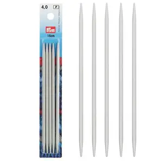 Спицы для вязания чулочные, d=4мм, 15см, 5шт