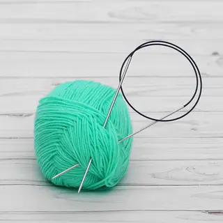 Спицы для вязания, круговые, d=2мм, 60см