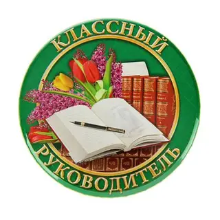 Значок «Классный руководитель», закатной, d=5,6 см
