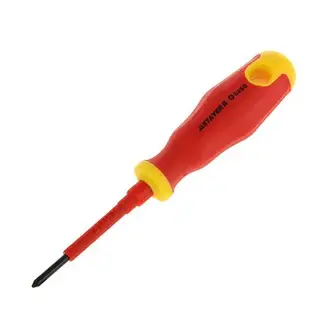 Отвертка STAYER Profi Electro, диэлектрическая до 1000 В, двухкомп. рукоятка, PH, №0, 60 мм