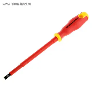 Отвертка STAYER Profi Electro, SL6.5х150 мм, диэлектрическая до 1000 В, двухкомп. рукоятка