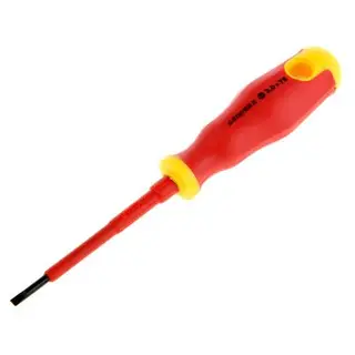 Отвертка STAYER Profi Electro, SL3х75 мм, диэлектрическая до 1000 В, двухкомп. рукоятка