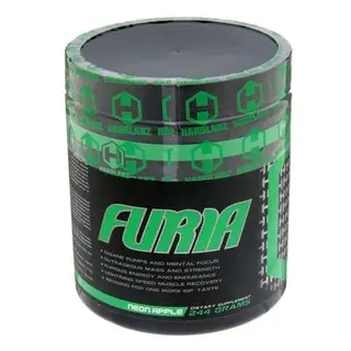 Предтренировочный комплекс Hardlabz Furia неоновое яблоко 244г