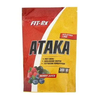 Предтренировочный комплекс Fit-RX Ataka ягодный сок 300г