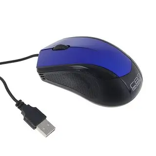 Мышь CBR CM-100, проводная, оптическая, 1200 dpi, провод 1.3 м, USB, черно-синяя