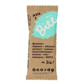 Батончик Bite Фруктово-ореховый "Мята" 45гр