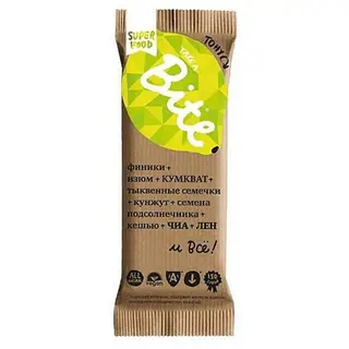 Батончик Bite Фруктово-ореховый "Кумкват-Лимон" 45гр